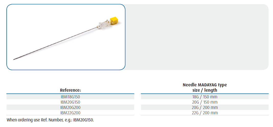 BIOPSY NEEDLES MADAYAG TYPE a needle for neurolysis