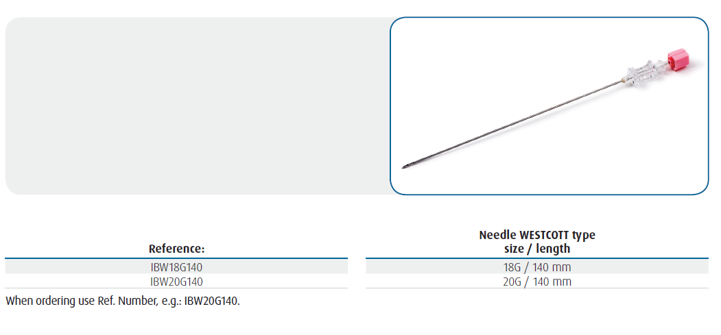 BIOPSY NEEDLES WESTCOTT TYPE